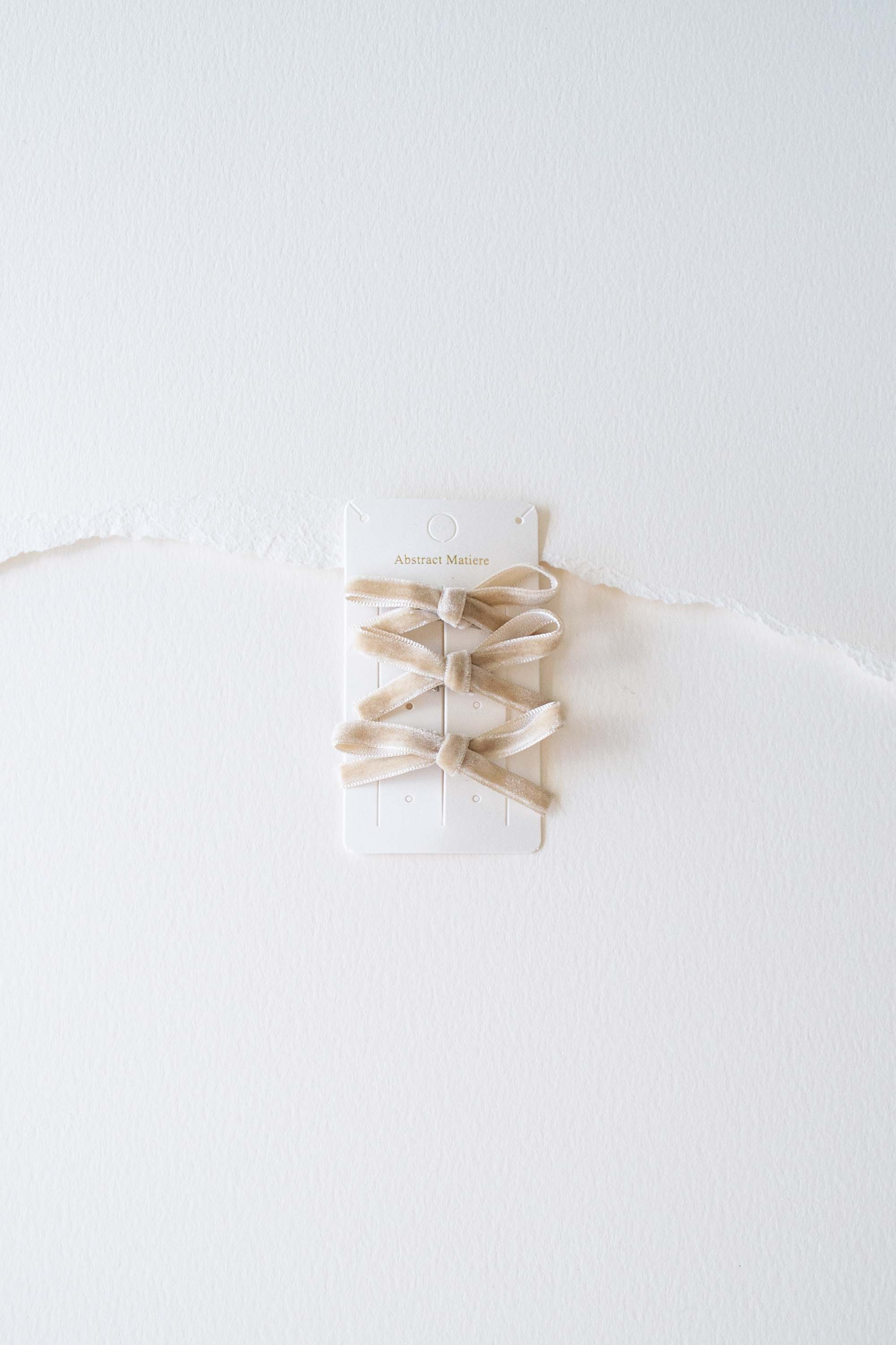 Little Velvet Ribbon Hair Pin Set