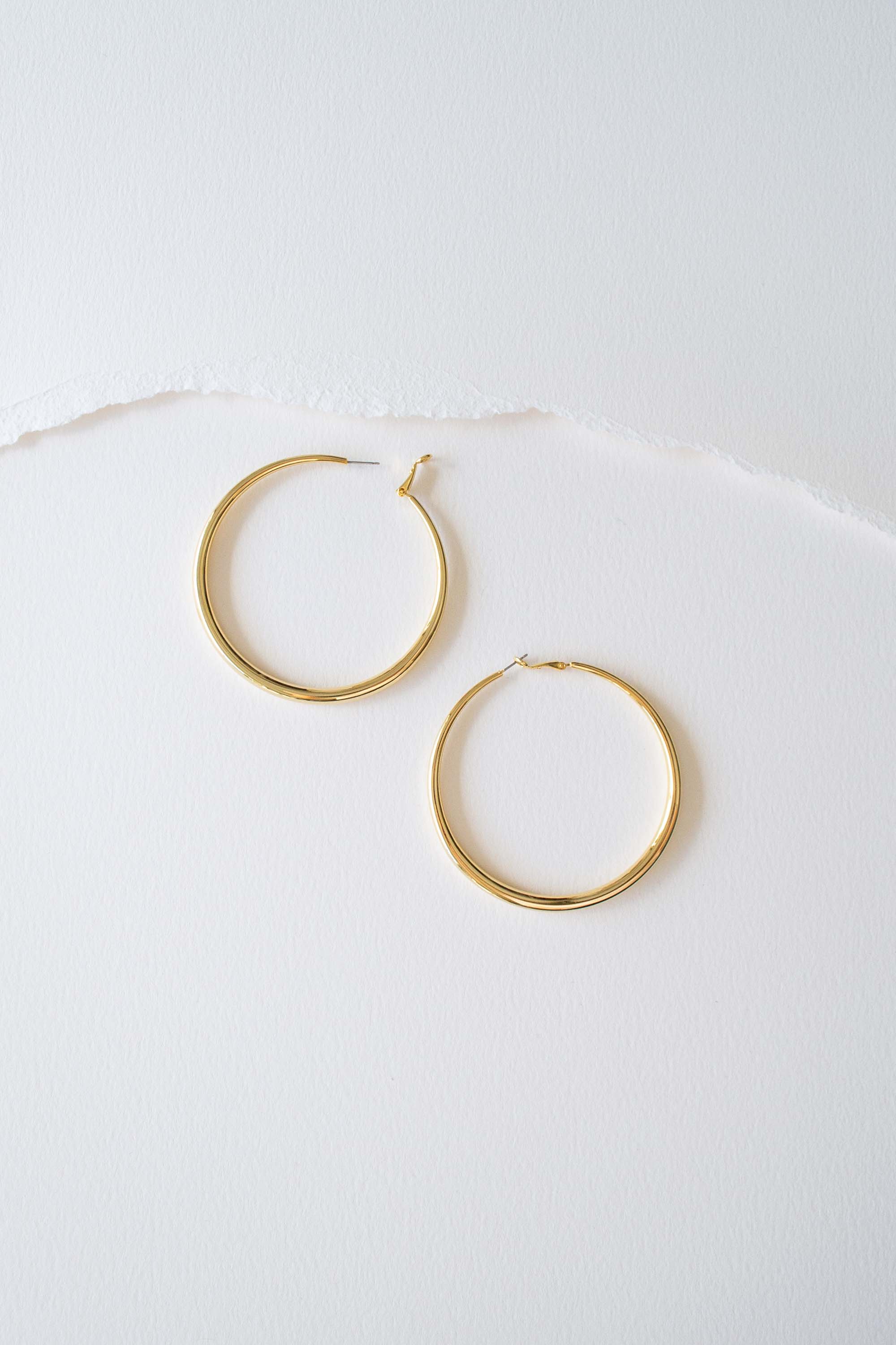 Endless Gold Hoop Earrings