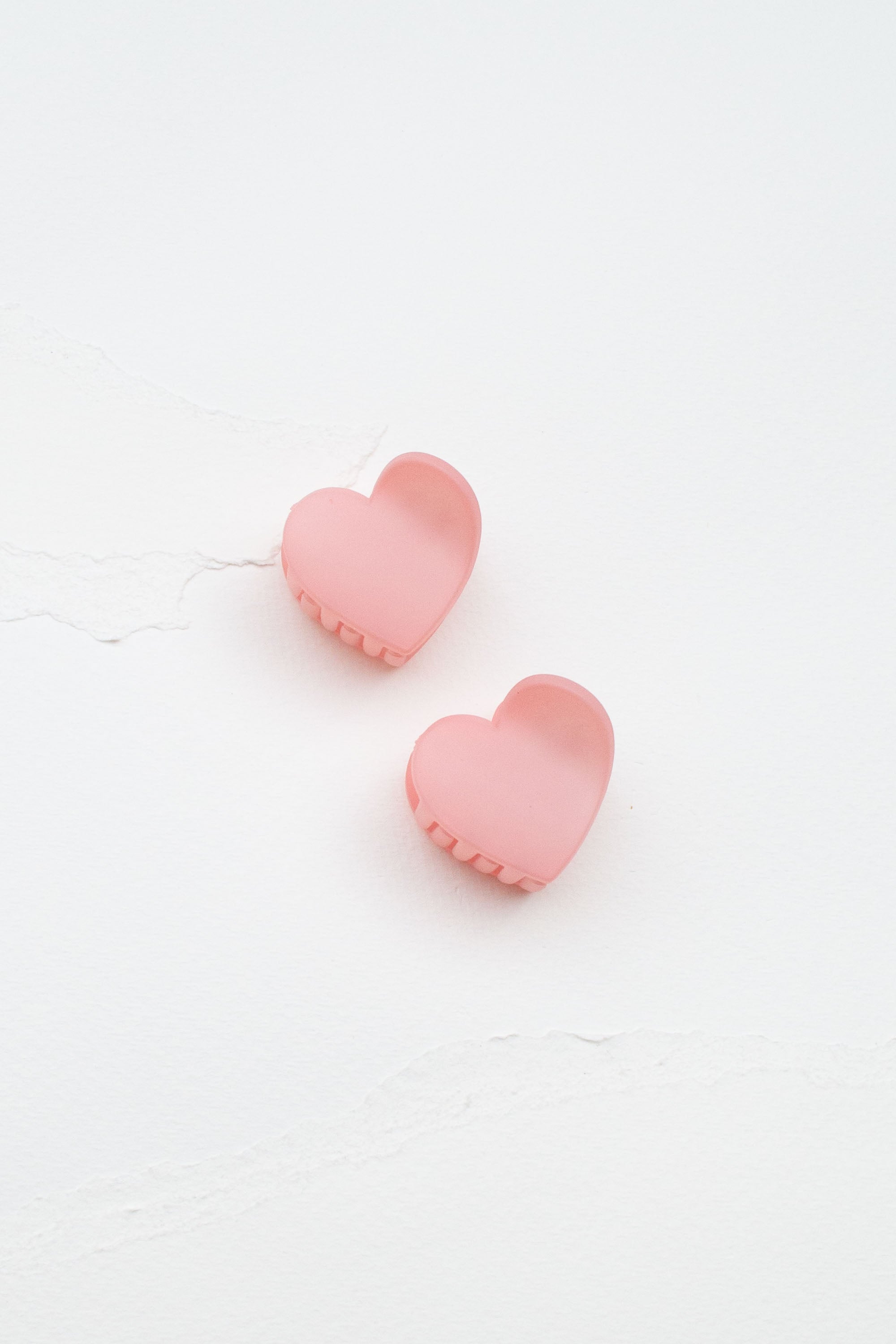 Ice Matte Candy Hearts Hair Clip Set