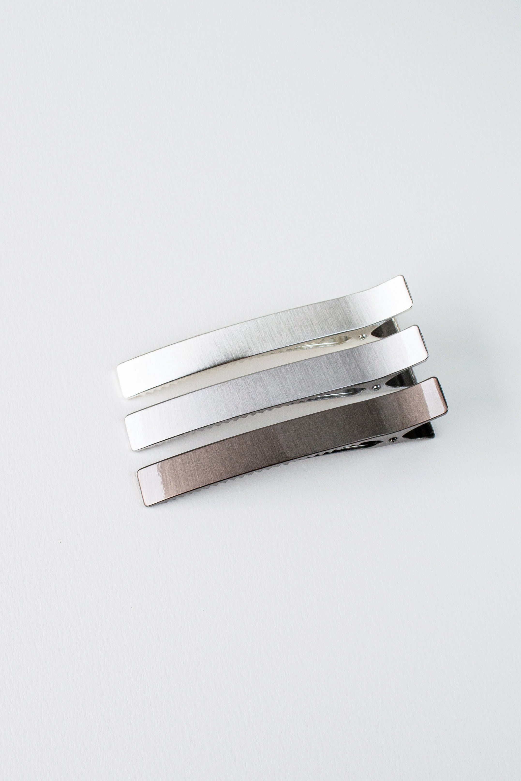 Large Glossy Metal Coating unique Hair Clip